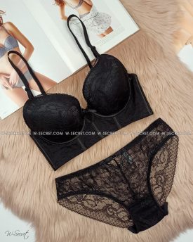 Weiyesi 2116 C Черный комплект нижнего белья