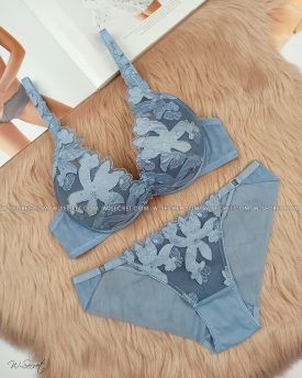 Weiyesi 2125 B Голубой комплект нижнего белья