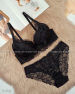 Weiyesi 7081 C Черный комплект нижнего белья