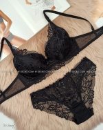 Weiyesi 7081 C Черный комплект нижнего белья
