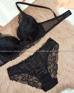 Weiyesi 7081 C Черный комплект нижнего белья