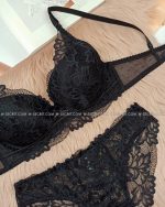 Weiyesi 7081 C Черный комплект нижнего белья