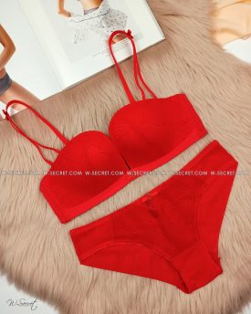 Weiyesi 7073 B Красный комплект нижнего белья