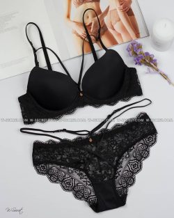 Weiyesi 7139 B Черный комплект нижнего белья