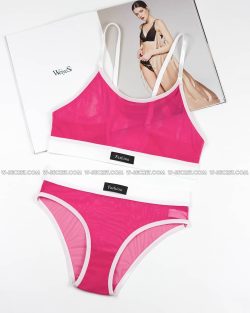 W-Secret 8142 - Рожевий жіночий топ і трусики
